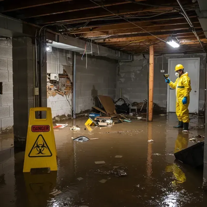 Flooded Basement Electrical Hazard in Mount Wolf, PA Property